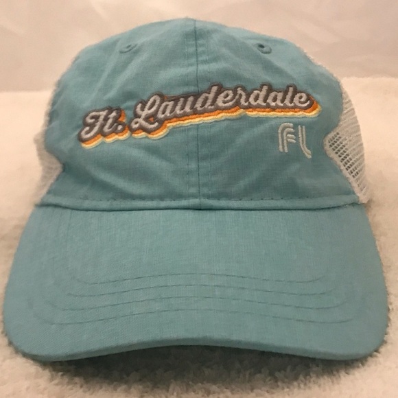 Paramount for Ft. Lauderdale Adjustable Light Blue Cloth Mesh Travel Cap - Picture 1 of 14